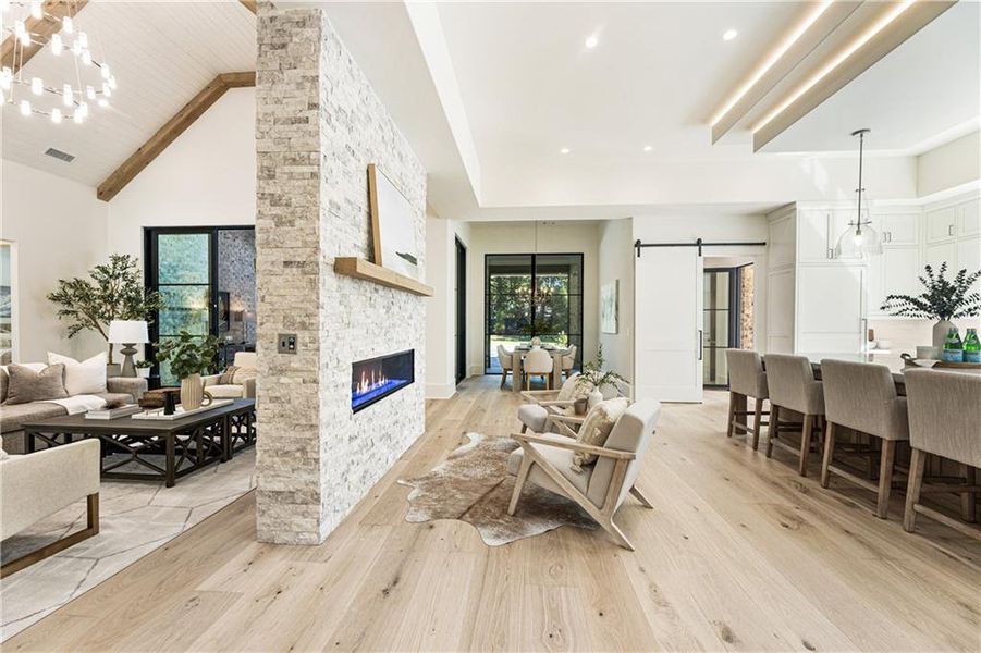 Furnished interior view inside a new home in , Alpharetta (Image 53).