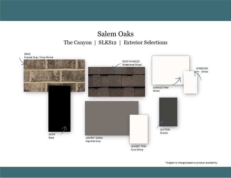 Sample of building materials used in homes in Salem Oaks, Rockvale (Image 33). Sample of building materials used in homes in Salem Oaks, Rockvale (Image 33).