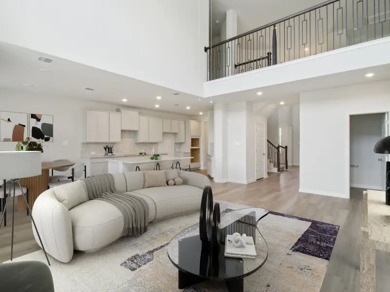 Furnished interior view inside a new home in Arcadia Ridge - Classic Series, San Antonio (Image 4).