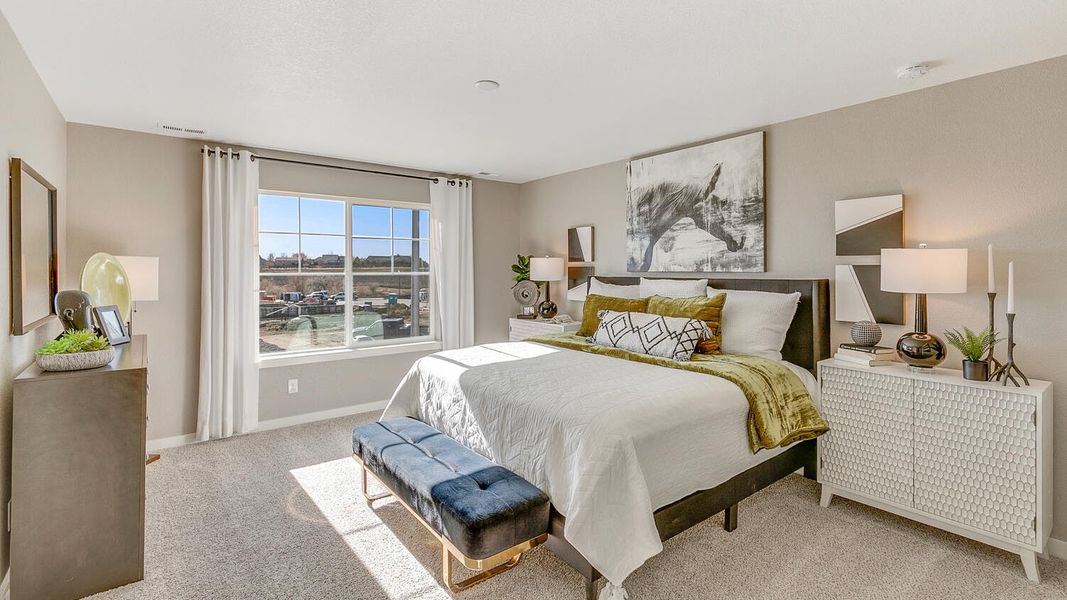 Furnished interior view inside a new home in The Ridge at Lorson Ranch, Colorado Springs (Image 9).