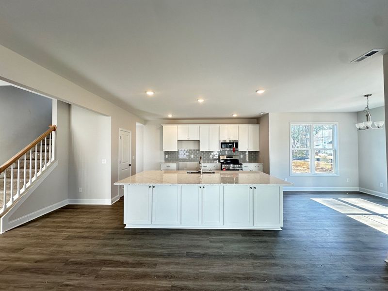 Furnished interior view inside a new home in Parkwood Estates, Leland (Image 4).