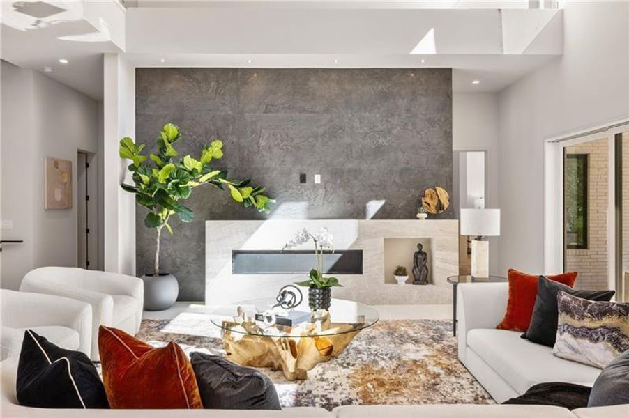 Furnished interior view inside a new home in , Atlanta (Image 67).