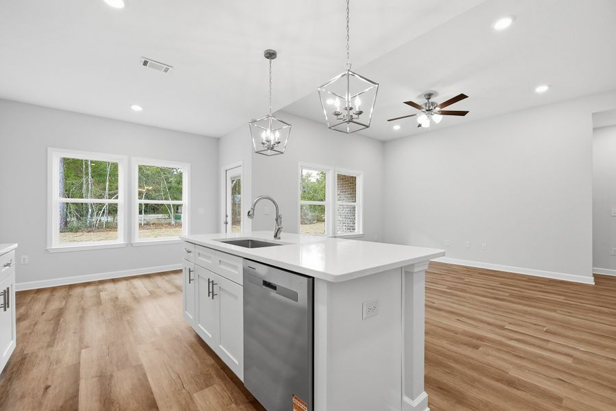 Furnished interior view inside a new home in Southern Charm, Crestview (Image 11).