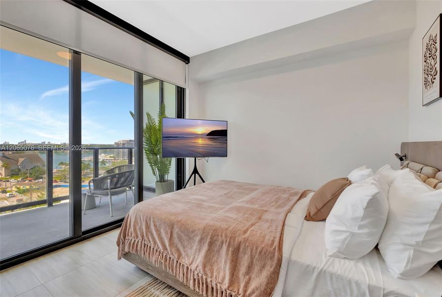 Furnished interior view inside a new home in 72 Park, Miami Beach (Image 8).
