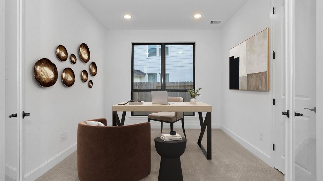 Representative furnished interior of a home built from the 3822W by Perry Homes in Terraces, Rockwall (Image 8).