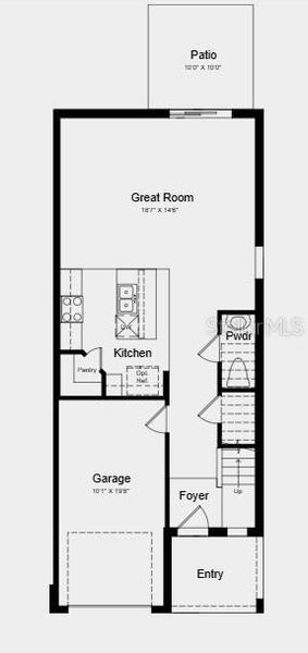 2D floor plan layout of this home in Waterstone, Groveland, FL (Image 4).