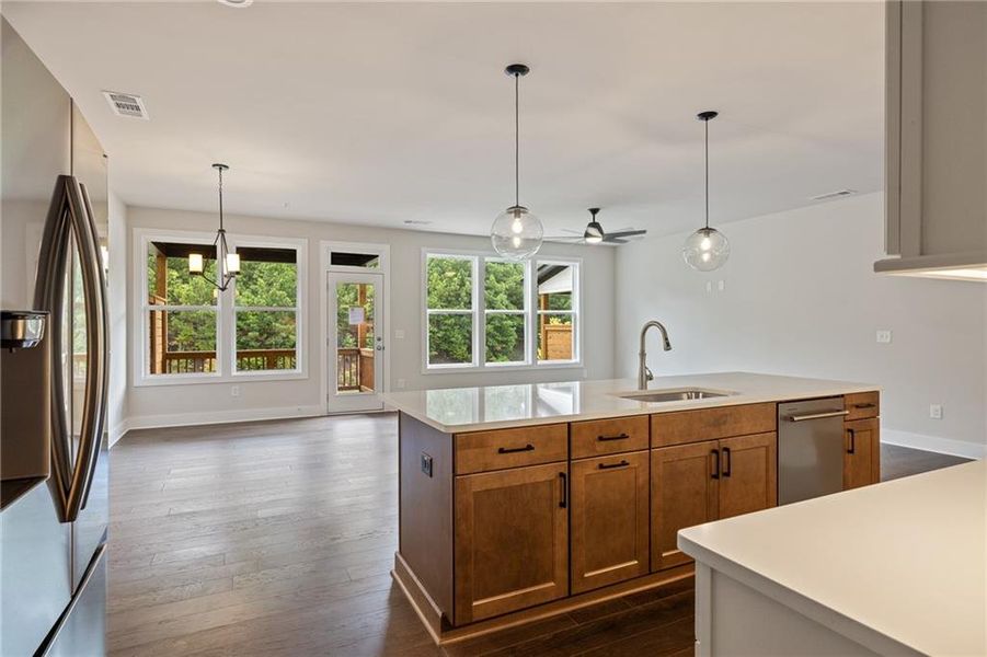 Furnished interior view inside a new home in , Cumming (Image 4).