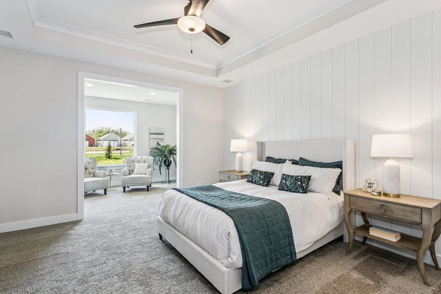 Furnished interior view inside a new home in The Courtyards at The Heritage, Andover (Image 12).
