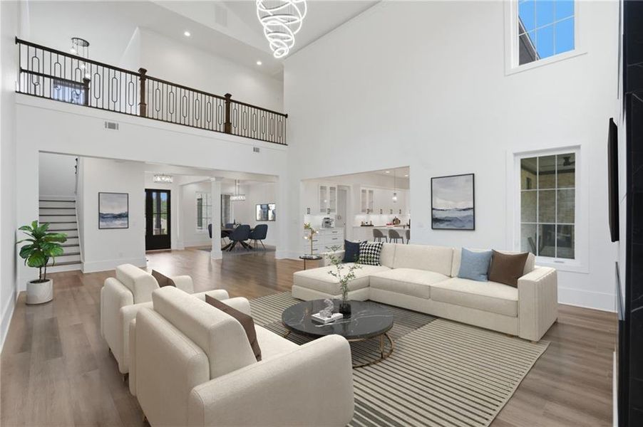 Furnished interior view inside a new home in , Marietta (Image 12). Furnished interior view inside a new home in , Marietta (Image 12).