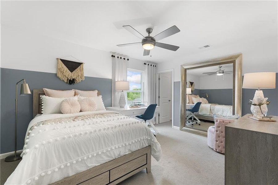 Furnished interior view inside a new home in Sierra Creek, Hoschton (Image 36).