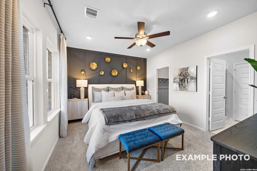 Furnished interior view inside a new home in Hickory Ridge, San Antonio (Image 19).