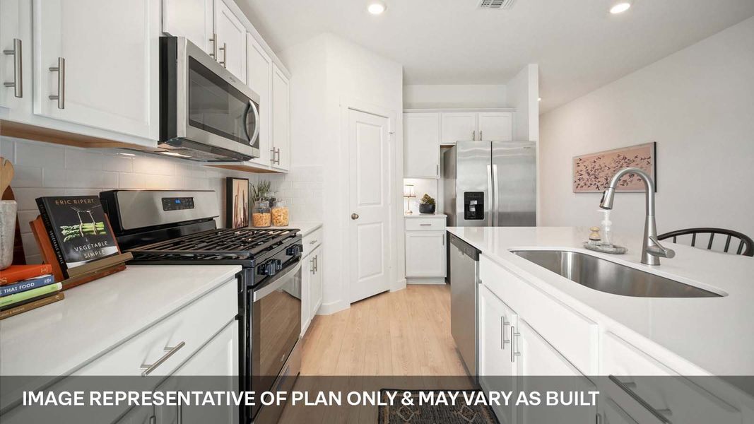 Furnished interior view inside a new home in Trails at Wildhorse, Austin (Image 7).