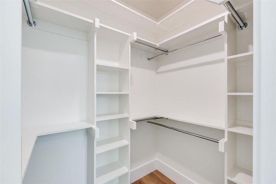 Spacious closet featuring wood finished floors Spacious closet featuring wood finished floors