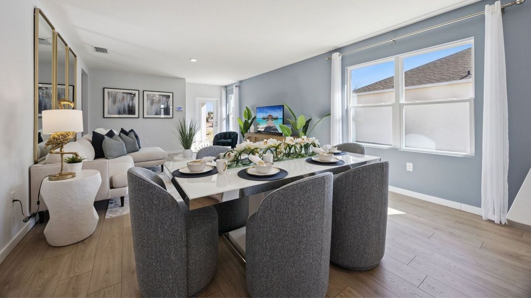 Furnished interior view inside a new home in Kindred, Kissimmee (Image 8).