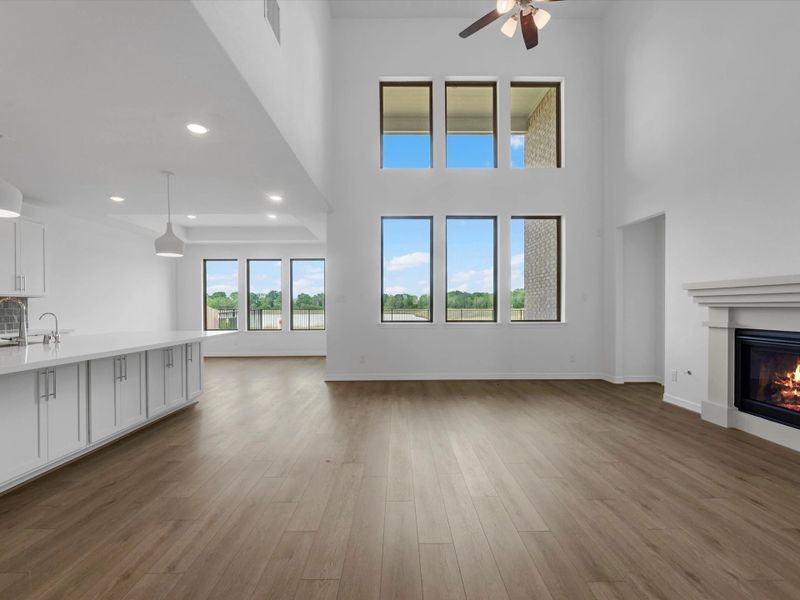 Gathering room. Sample product photo. Actual exterior and interior selections may vary by homesite. Photo may be virtually staged. Gathering room. Sample product photo. Actual exterior and interior selections may vary by homesite. Photo may be virtually staged.