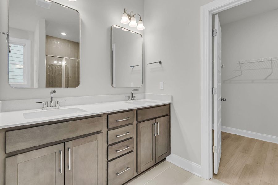 Furnished interior view inside a new home in Tidewater at Lakes of Cane Bay, Summerville (Image 15).