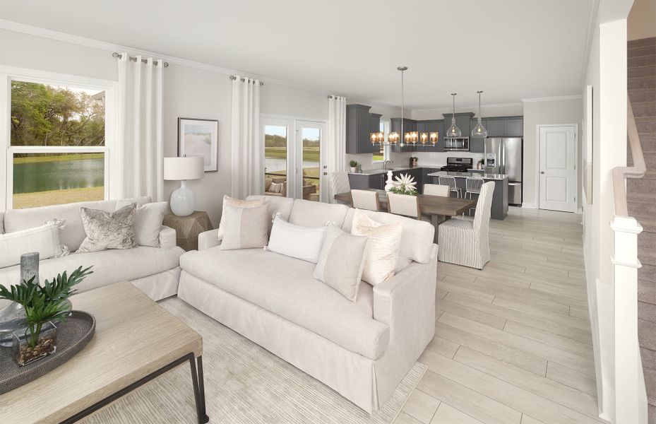 Furnished interior view inside a new home in Salem Bay, Beaufort (Image 9).