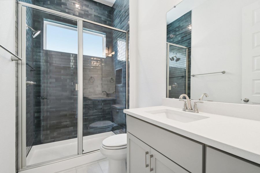 Furnished interior view inside a new home in Persimmon, Buda (Image 12).