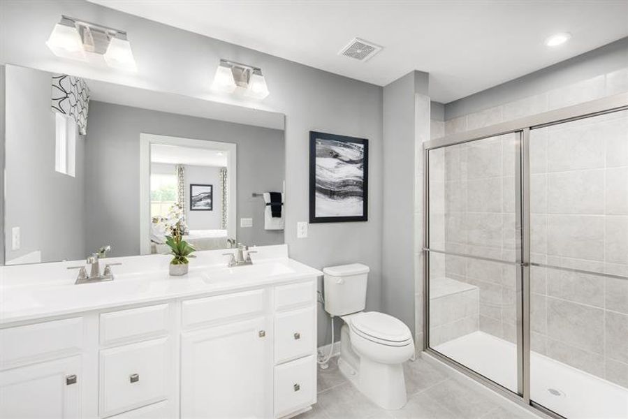 Furnished interior view inside a new home in Heritage Grove 2-Story, Calhoun (Image 5).