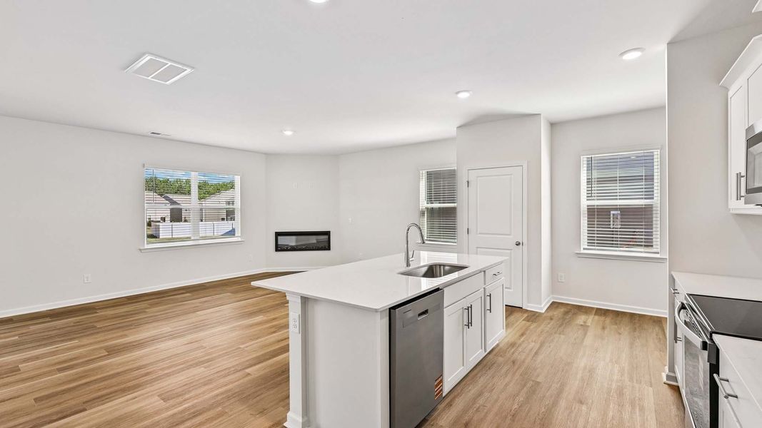 Furnished interior view inside a new home in The Hamptons at Hickory, Hickory (Image 7).