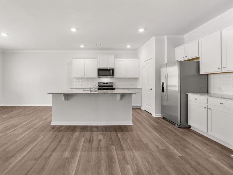 Furnished interior view inside a new home in Fairway 17 at Mirror Lake, Villa Rica (Image 5).
