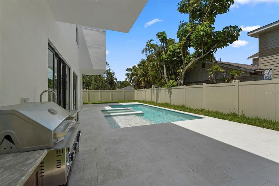 Exterior details and patio area of a home in , Sarasota (Image 41).