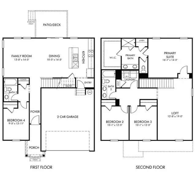 2D floor plan layout of this home in Wyncliff, Clarksville, TN (Image 2).