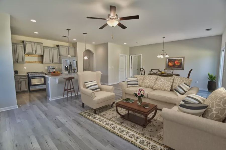 Representative furnished interior of a home built from the Julie II by Great Southern Homes in Lynbrook, Boiling Springs (Image 18).