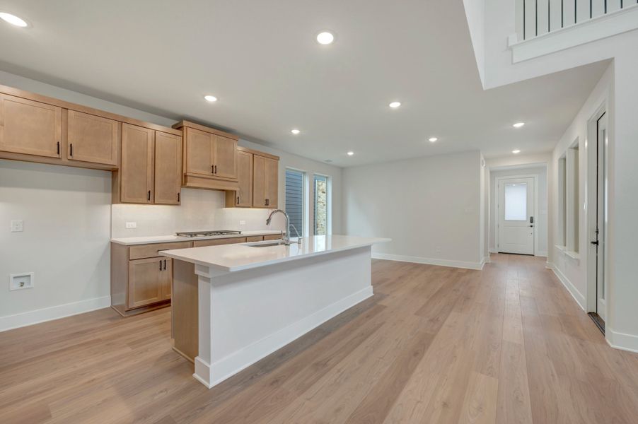 Furnished interior view inside a new home in Painted Tree, McKinney (Image 8).