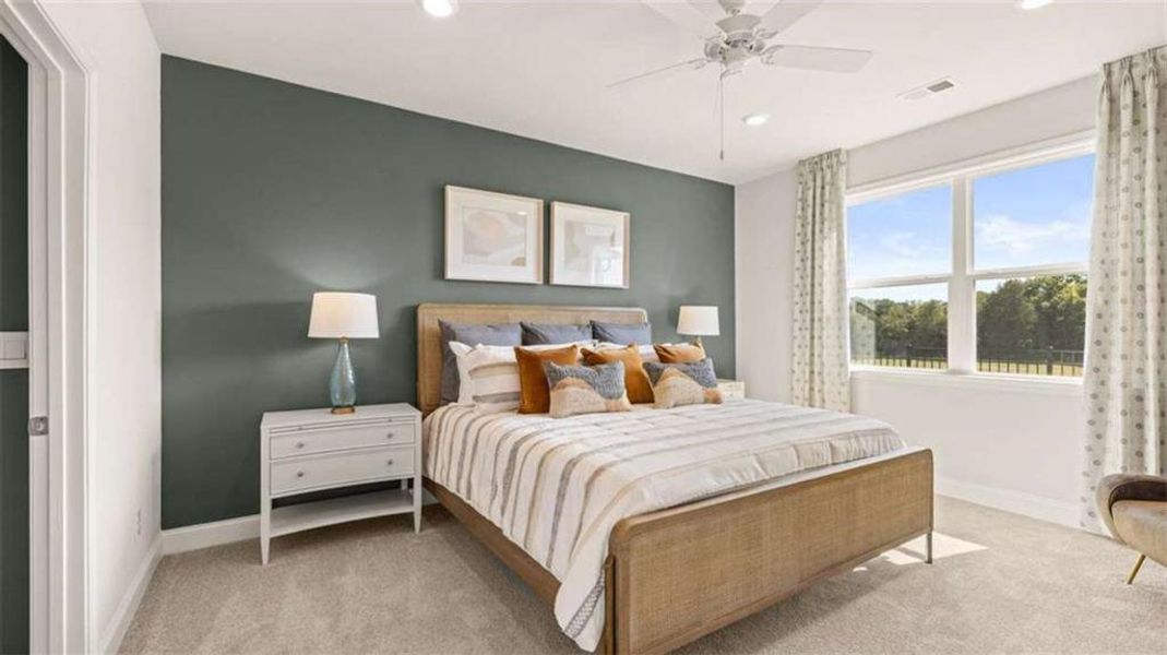 Furnished interior view inside a new home in Oak Ridge Meadows, Locust Grove (Image 15).