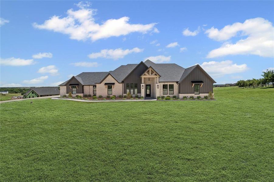 Front exterior of a home in the Santana Ridge community, located in Weatherford, TX (Image 2). Front exterior of a home in the Santana Ridge community, located in Weatherford, TX (Image 2).