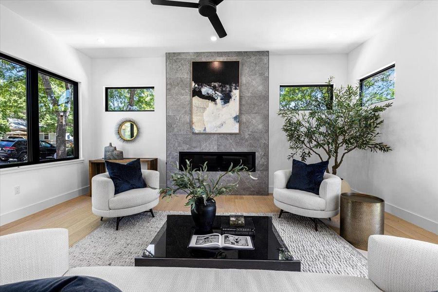 Furnished interior view inside a new home in , Austin (Image 14). Furnished interior view inside a new home in , Austin (Image 14).