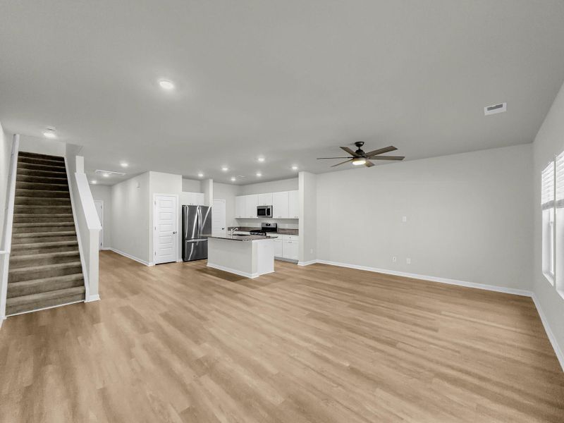 Spacious, unfurnished interior of a new home in Willow Bend Townhomes, North Charleston (Image 29). Spacious, unfurnished interior of a new home in Willow Bend Townhomes, North Charleston (Image 29).