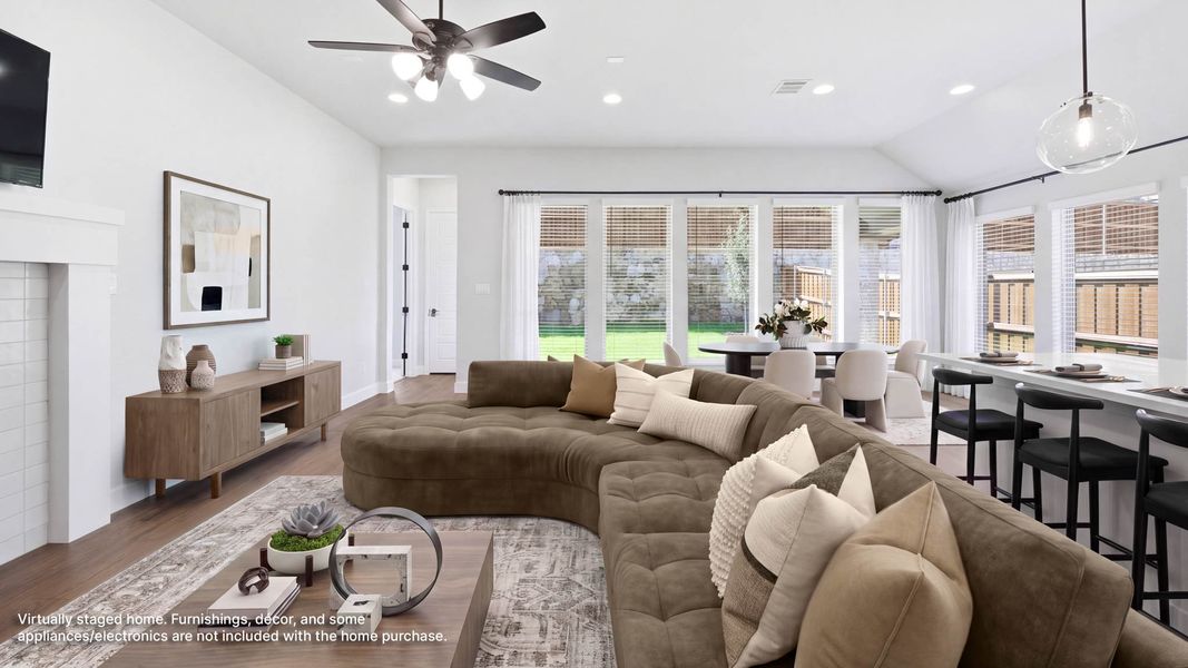 Furnished interior view inside a new home in Walsh, Fort Worth (Image 7). Furnished interior view inside a new home in Walsh, Fort Worth (Image 7).