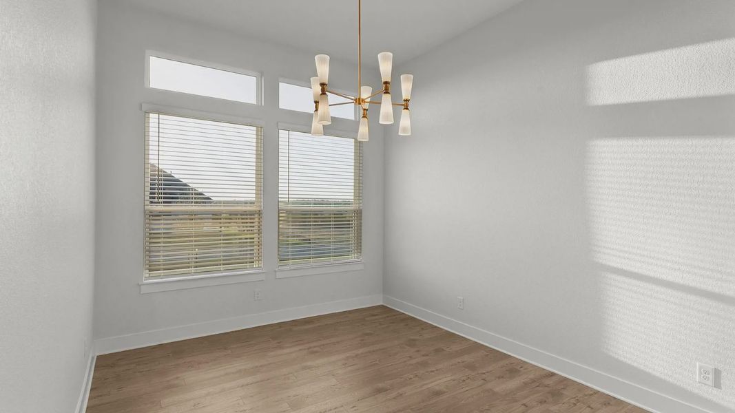 Representative unfurnished interior of a home built from the Merritt by Chesmar Homes in Feathergrass, Florence (Image 24).
