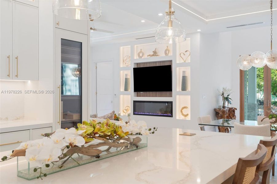 Furnished interior view inside a new home in , Islamorada, Village of Islands (Image 13).