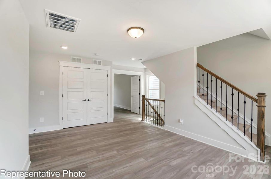 Example of loft with stairs to third floor