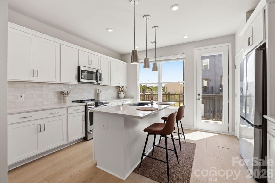 Furnished interior view inside a new home in , Charlotte (Image 12).