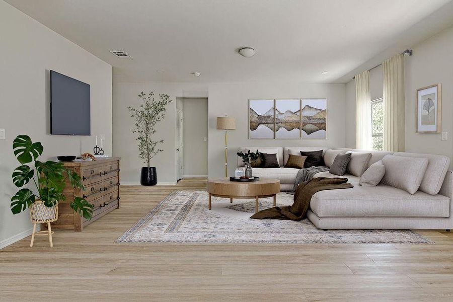 Furnished interior view inside a new home in , Fort Worth (Image 11). Furnished interior view inside a new home in , Fort Worth (Image 11).