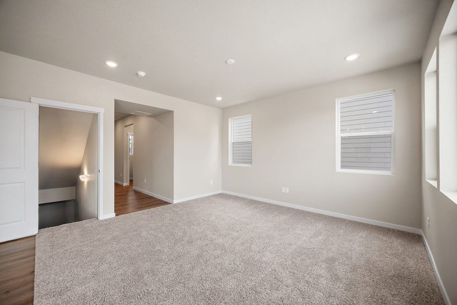 Spacious, unfurnished interior of a new home in Aspen Ranch, Fountain (Image 16). Spacious, unfurnished interior of a new home in Aspen Ranch, Fountain (Image 16).