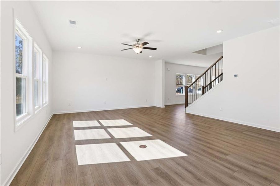 Spacious, unfurnished interior of a new home in Arbors at Richland Creek, Buford (Image 40). Spacious, unfurnished interior of a new home in Arbors at Richland Creek, Buford (Image 40).