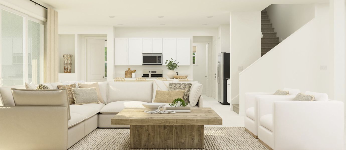 Saffron great room Saffron great room