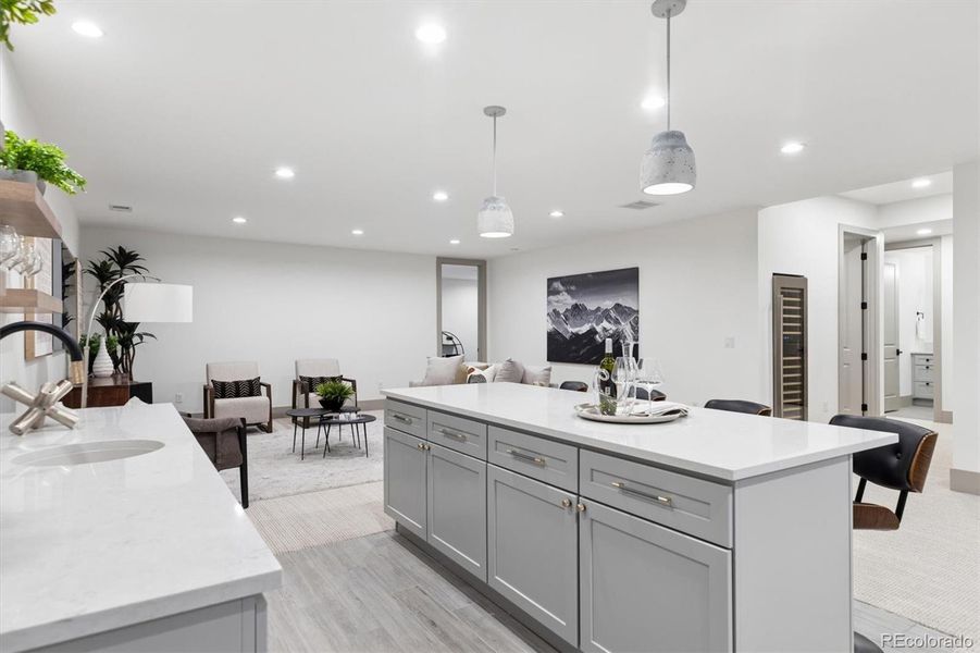 Furnished interior view inside a new home in , Denver (Image 27).