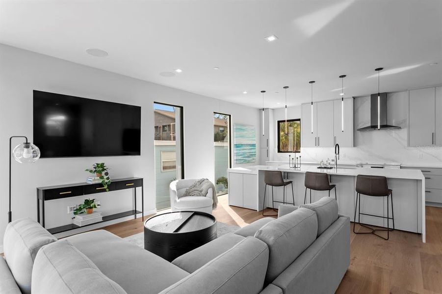 Furnished interior view inside a new home in , Indian Rocks Beach (Image 11). Furnished interior view inside a new home in , Indian Rocks Beach (Image 11).