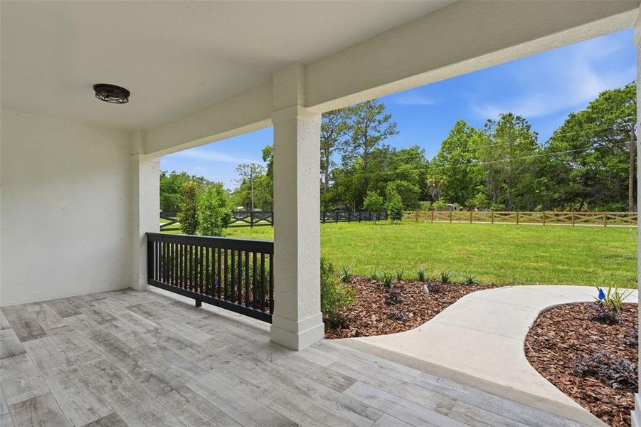Exterior details and patio area of a home in , Brooksville (Image 29).