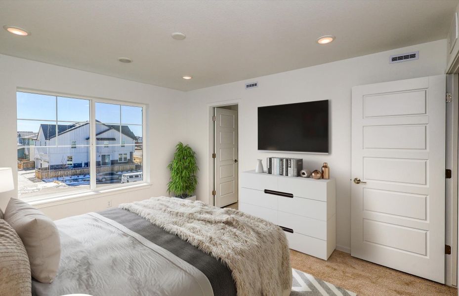 Representative furnished interior of a home built from the Blake by Pulte Homes in Barefoot Village, Longmont (Image 8).