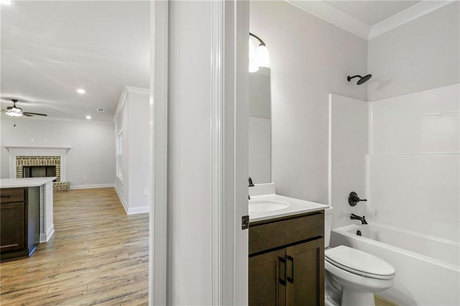 Furnished interior view inside a new home in Woodland Hills, Loganville (Image 12).