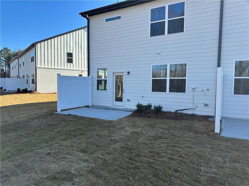 Exterior details and patio area of a home in Millstone at Mundy Mill, Gainesville (Image 3).