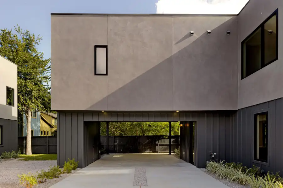 Exterior details and patio area of a home in , Austin (Image 2). Exterior details and patio area of a home in , Austin (Image 2).