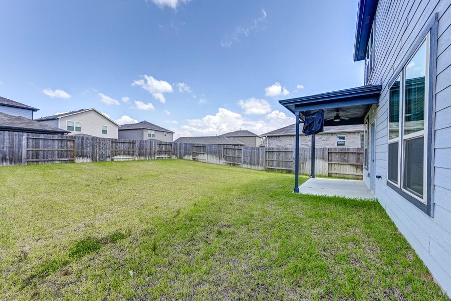 Spacious backyard Spacious backyard